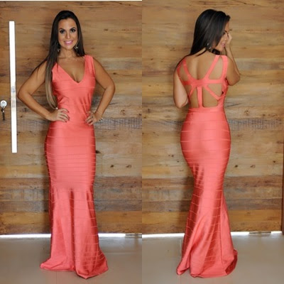 vestido festa bandagem