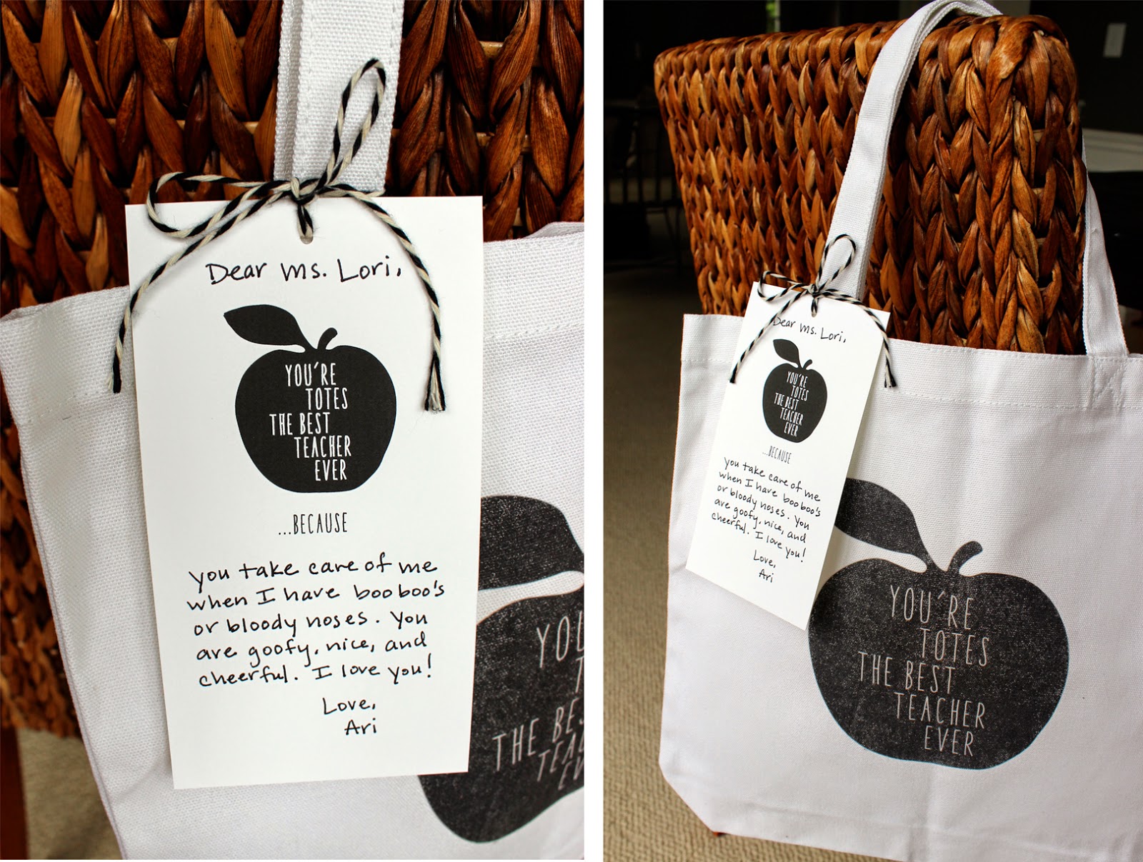 love and lion TEACHER'S TOTE BAG FREE DOWNLOAD