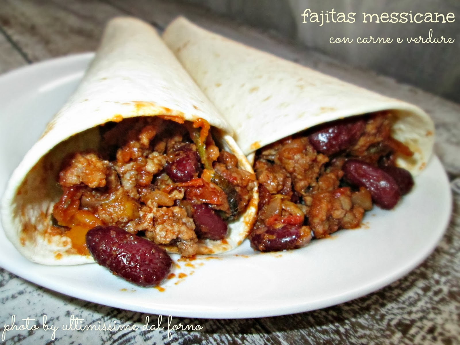 FAJITAS MESSICANE CON CARNE E VERDURE... UN LUNEDI' MATTINA