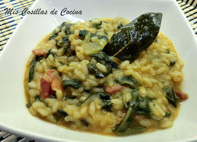 Arroz Meloso Con Acelgas Y Jamón
