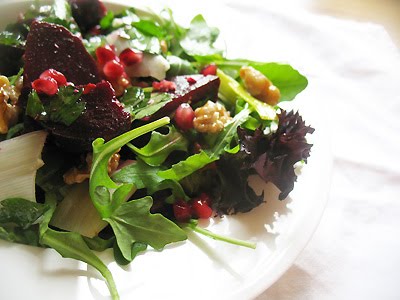 beet and walnut salad