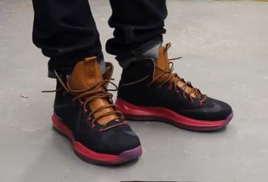 lebron x on feet