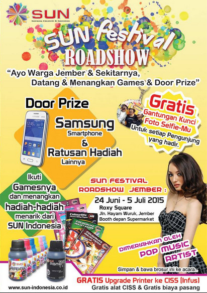 SUN Festival Roadshow Jember Hadiah Smartphone & Hadiah Lainnya SUN Festival Roadshow Jember Hadiah Smartphone & Hadiah Lainnya