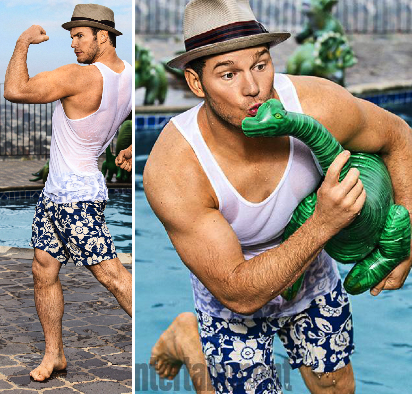 Chris Pratt in a wet t-shirt – Naked Male celebrities