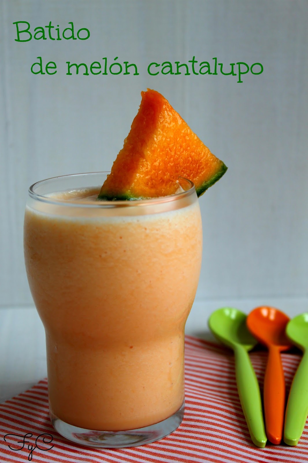 Frambuesa y Caramelo Batido de melón cantalupo