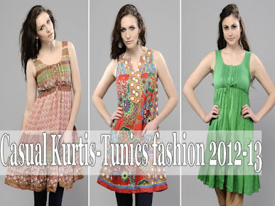  Casual Fashion 2012 on Casual Kurti Fashion 2012 13   Casual Ladies Kurta Tunic Fashion