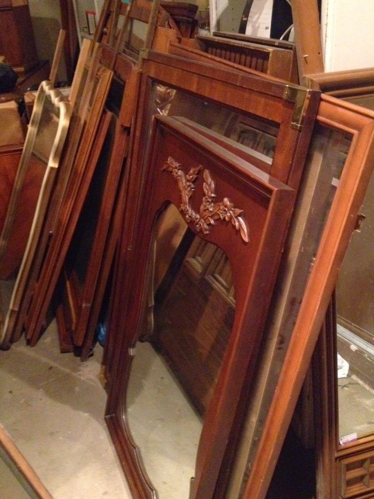 My Dear Trash Old Mirrors Turned Chalkboard