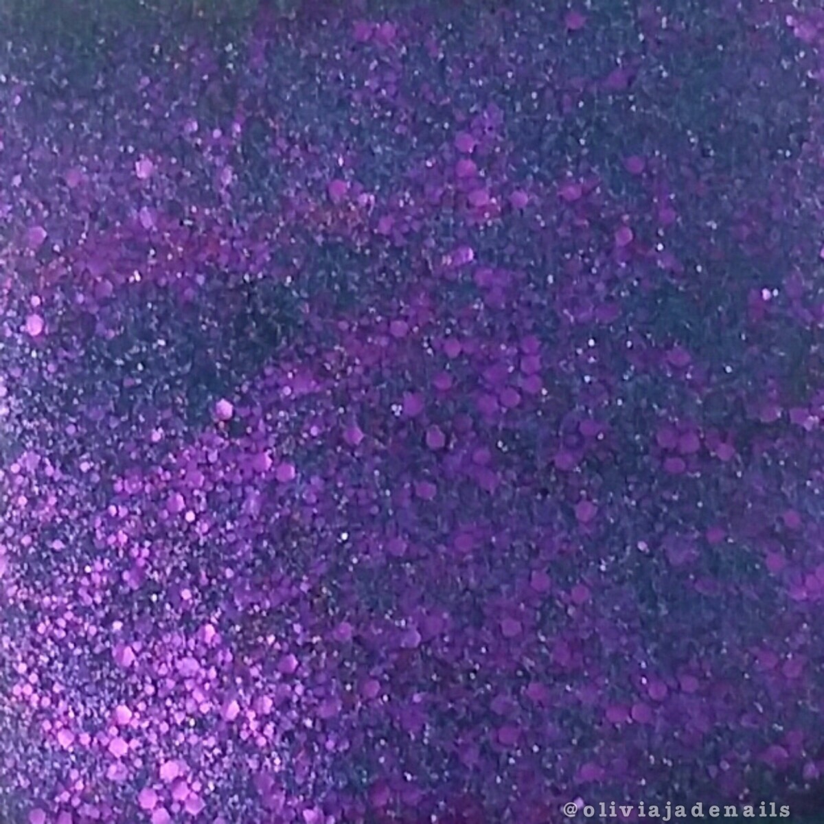 Femme Fatale Cosmetics Sorrow Wing swatched by Olivia Jade Nails