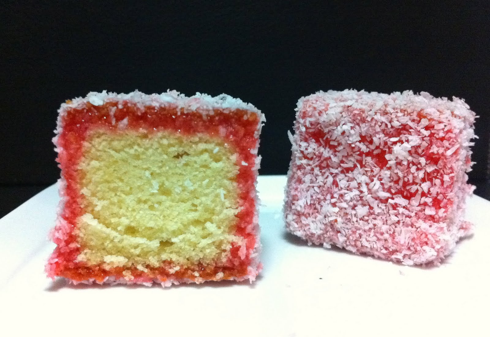 CookingNotes Christmas Lamingtons Red and Green