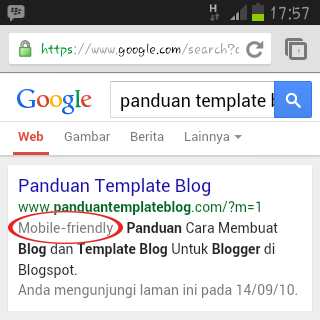 Google Menyarankan Penggunaan Mobile Friendly Pada Blog
