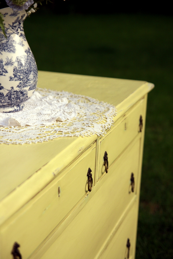 Huckleberry Lane Shabby Yellow Dresser