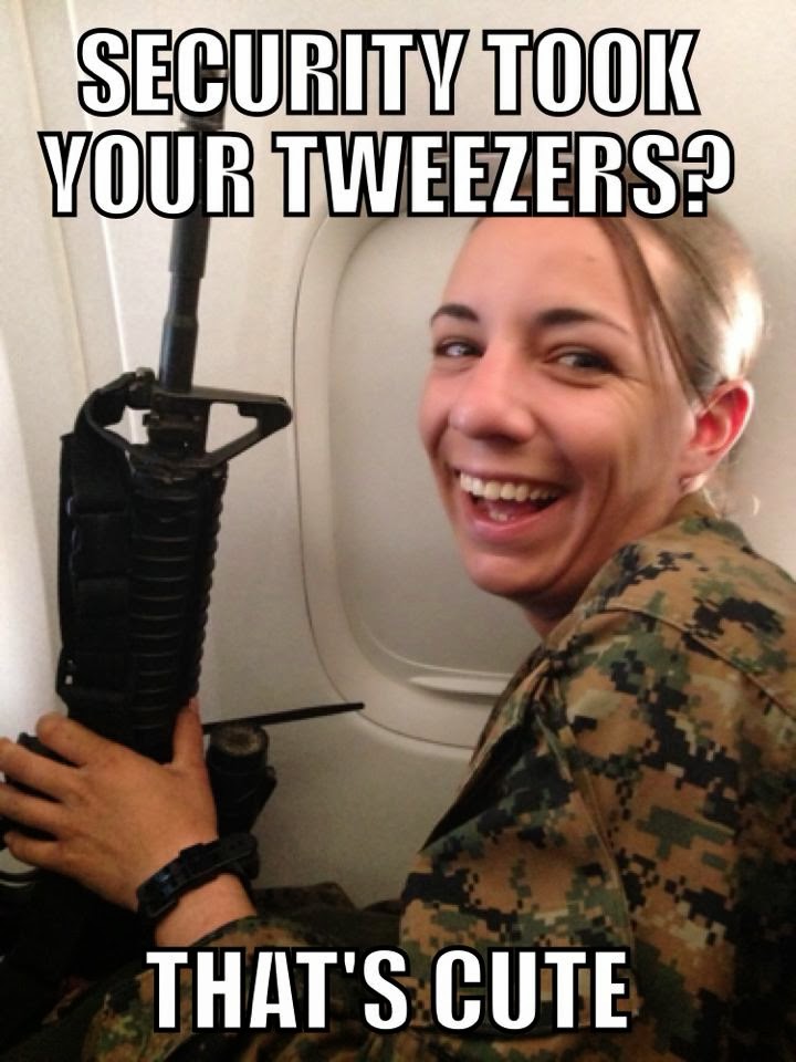 Security took your tweezers, that's cute Best of funny memes