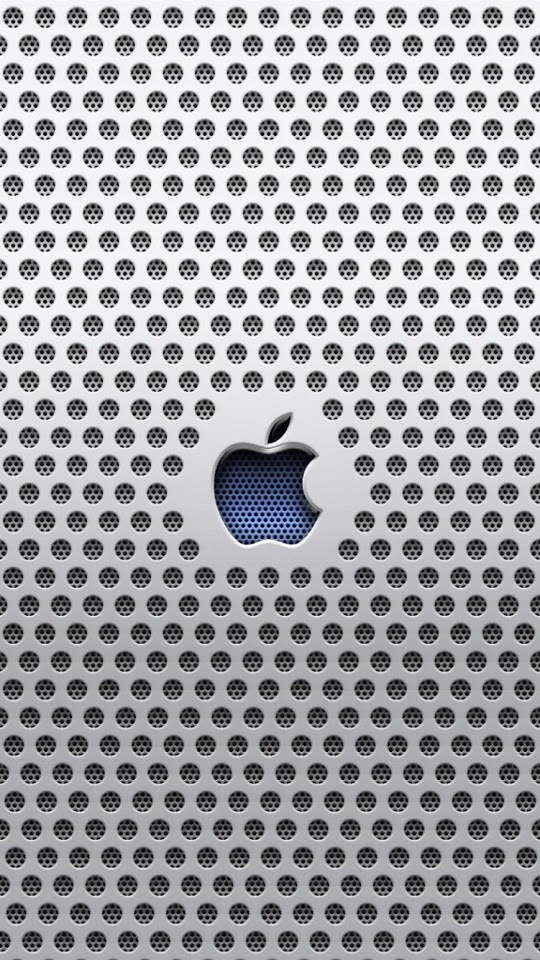 Apple Logo Metal Grid Carving  Android Best Wallpaper