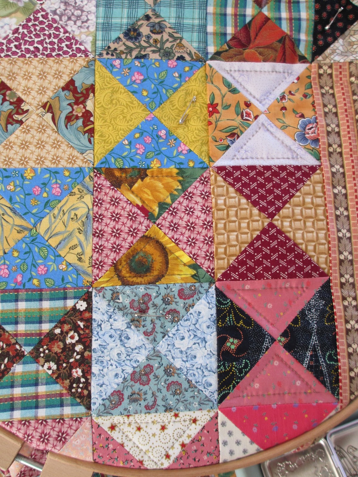 Kleine vingers tussen stofjes Quilt twijfels