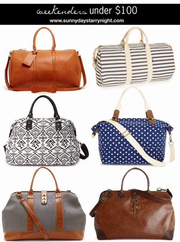 Weekender Bags Under 100 Sunny Days & Starry Nights