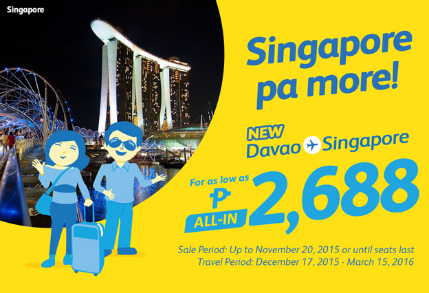 Cebu Pacific Promo Davao to Singapore Cebu Pacific Promo Davao to Singapore