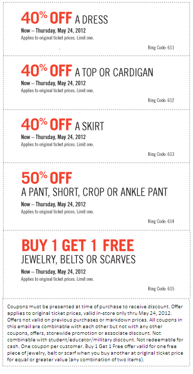 Limited coupon codes