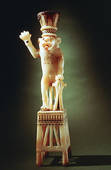 Lion figurine from the Tomb of Tutankhamen, 14th century BC.