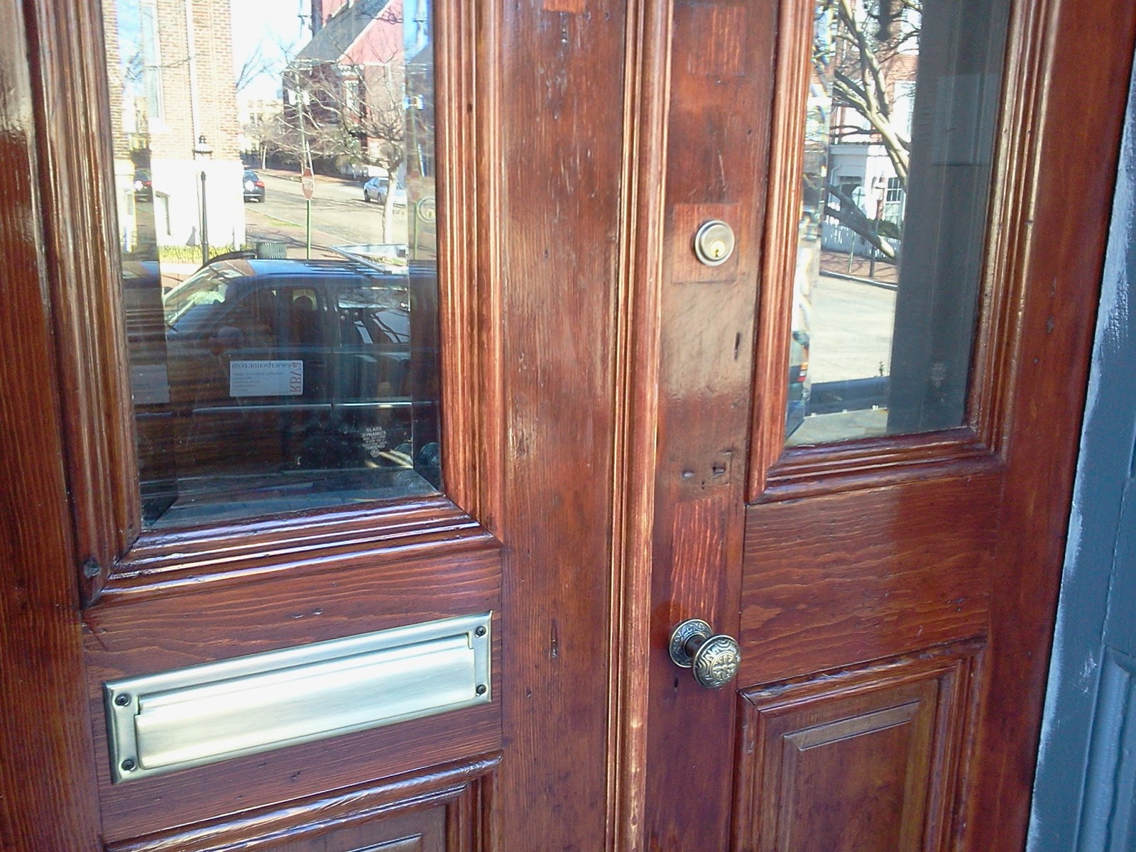 Restoration Builders of Virginia Victory! Outer doors are finally in