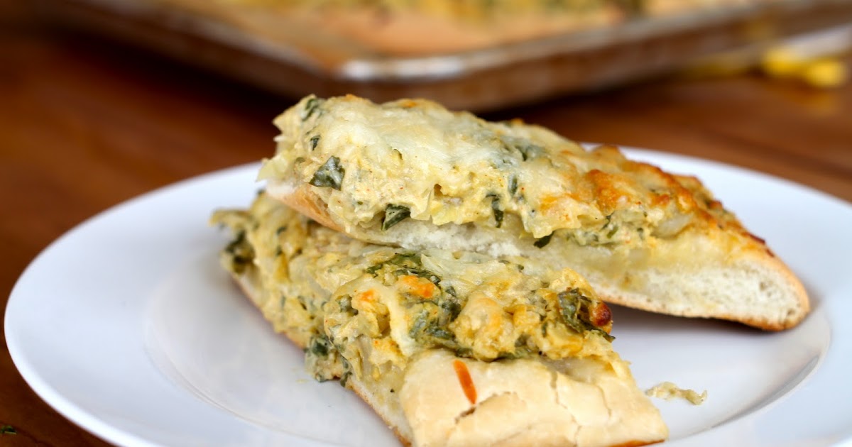Yammie's Noshery Cheesy Spinach Artichoke Breadsticks