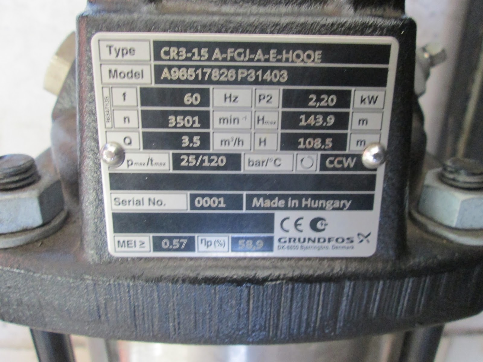 Accurate Ship Spares Grundfos Pump