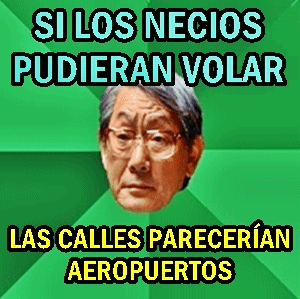 meme necios volar