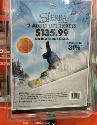Enjoy the fresh powder up in Lake Tahoe with 2 lift tickets to Sierra at Tahoe ski resort