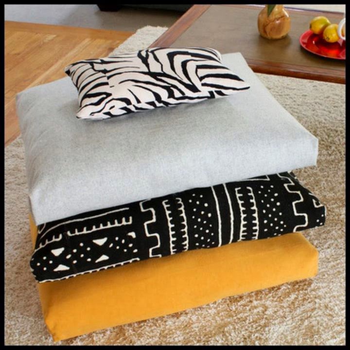 Dollar Store Crafter Floor Cushions