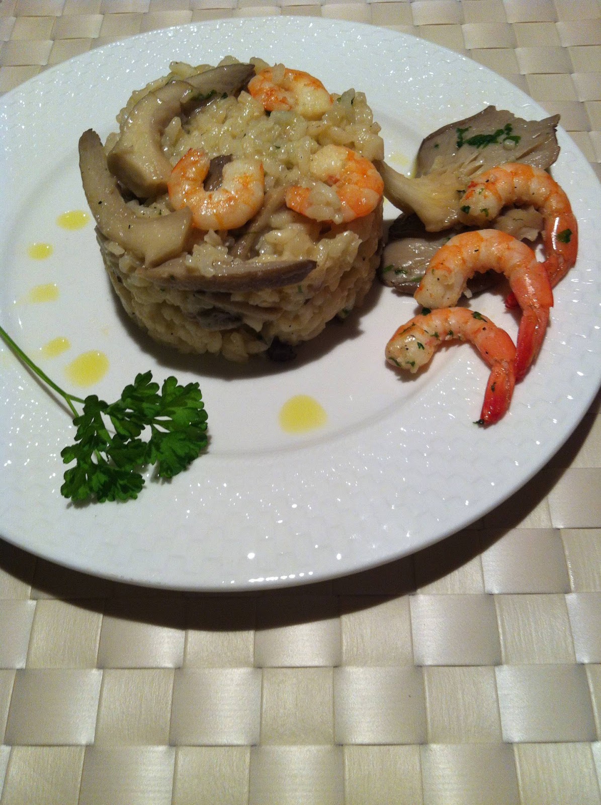 Pasta Academy Risotto con gamberi e funghi