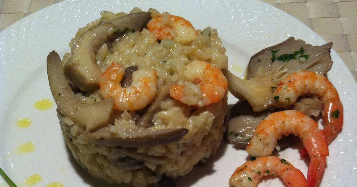 Pasta Academy Risotto con gamberi e funghi