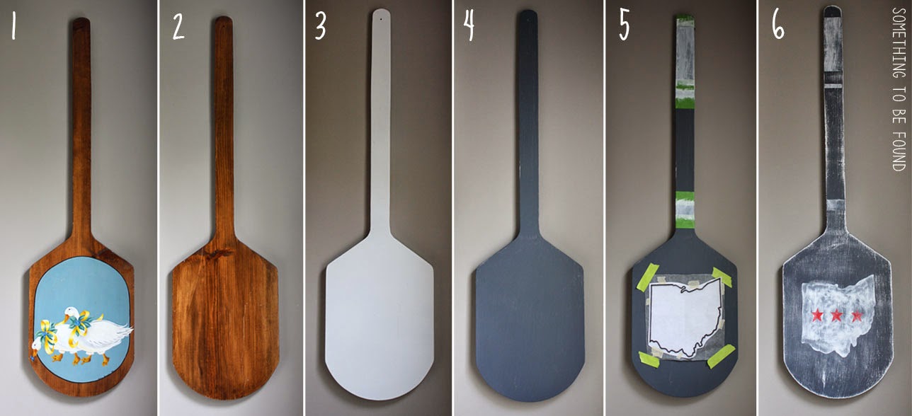 Something to be Found DIY Painted Paddle Goodwill Project 20