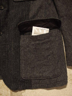 Engineered Garments "Baker Jacket in Dk.Grey Block HB" Fall/Winter 2015