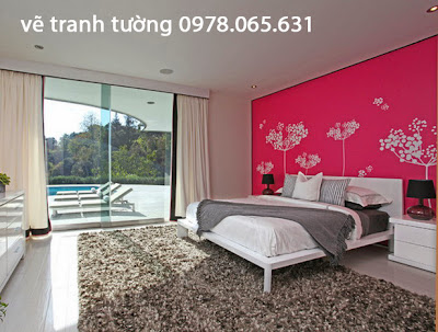 Vẽ tranh tường phòng ngủ Vẽ tranh tường phòng ngủ đẹp