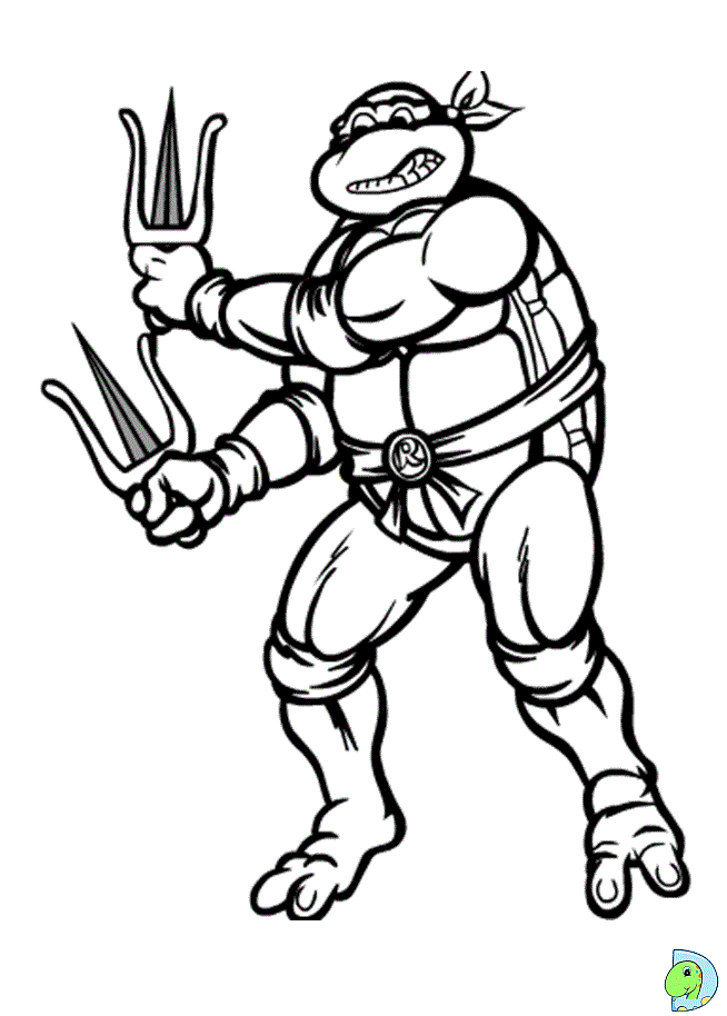 Dinokids - Desenhos para colorir: Desenhos de Tartarugas Ninja