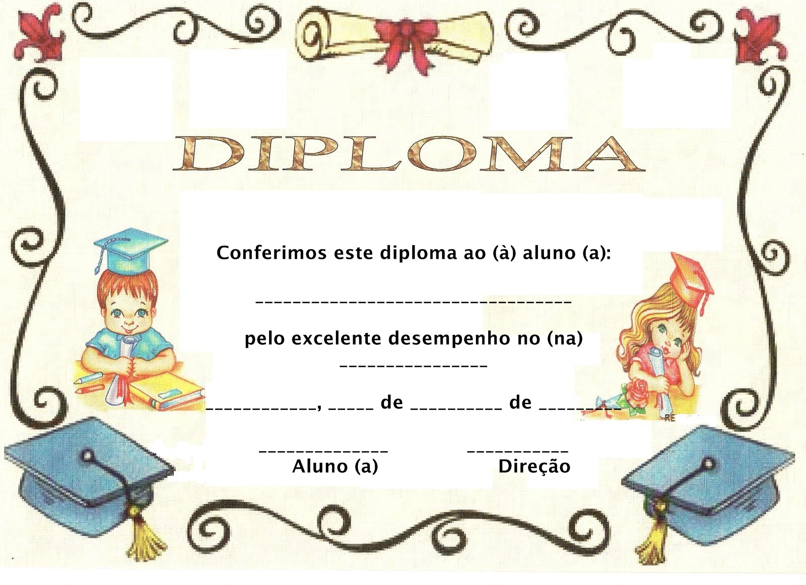 diploma infantil