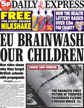 DAILY EXPRESS ADMITS to  BRAINWASHING all five of its readers!