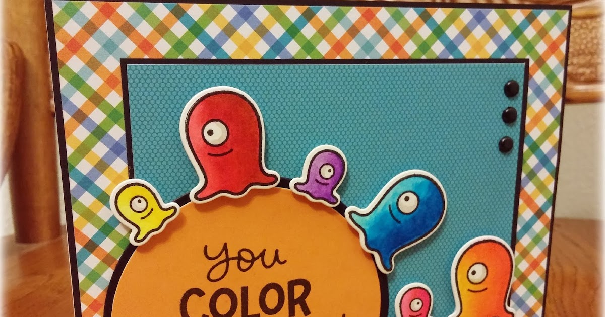airbornewife's stamping spot: PPA281 &quot;YOU COLOR MY WORLD&quot; card with