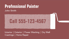 A Designers Journal New Painting Business Card Template Designs