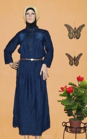 Gamis Jeans Tanah abang GJ1063 Gamis Jeans Tanah abang GJ1063