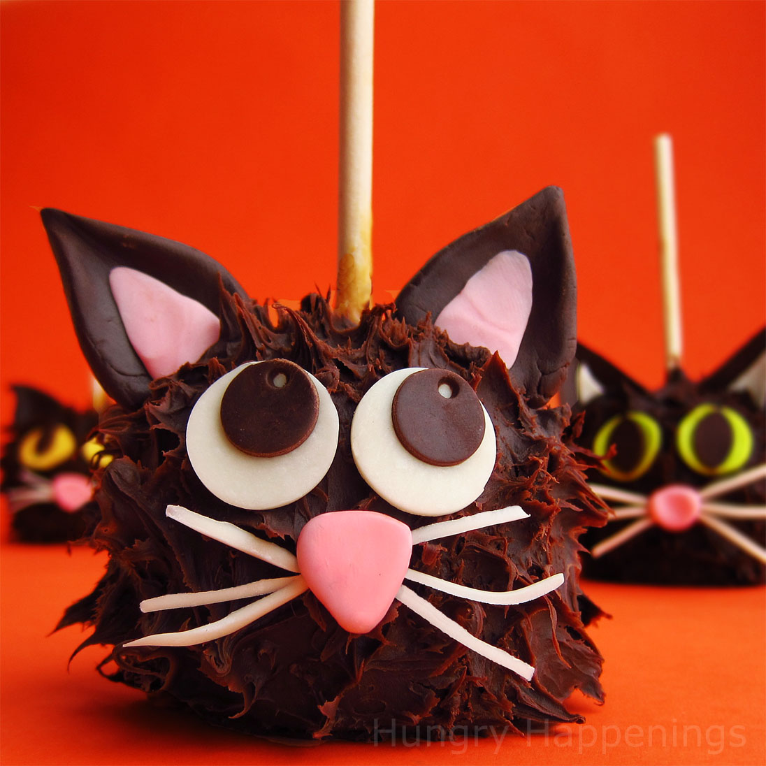 2 Piece Halloween Black Pink and White Adorable Cat Candy Treat Party Bowl