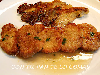 Solomillo De Cerdo Empanado Con Salsa De Brandy
