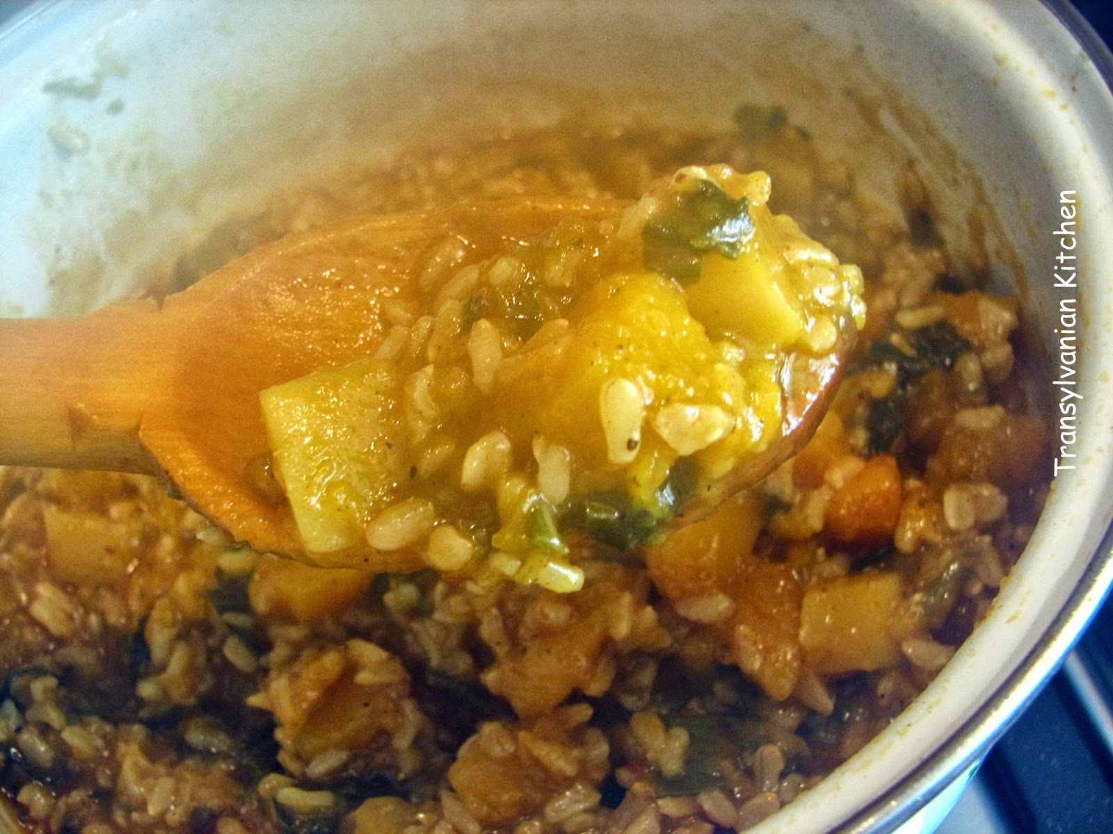 Transylvanian Kitchen Pilaf de orez brun cu dovleac