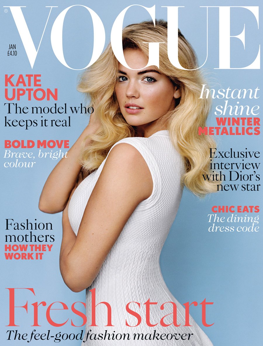 miley cyrus eyebrows Kate Upton Covers Vogue