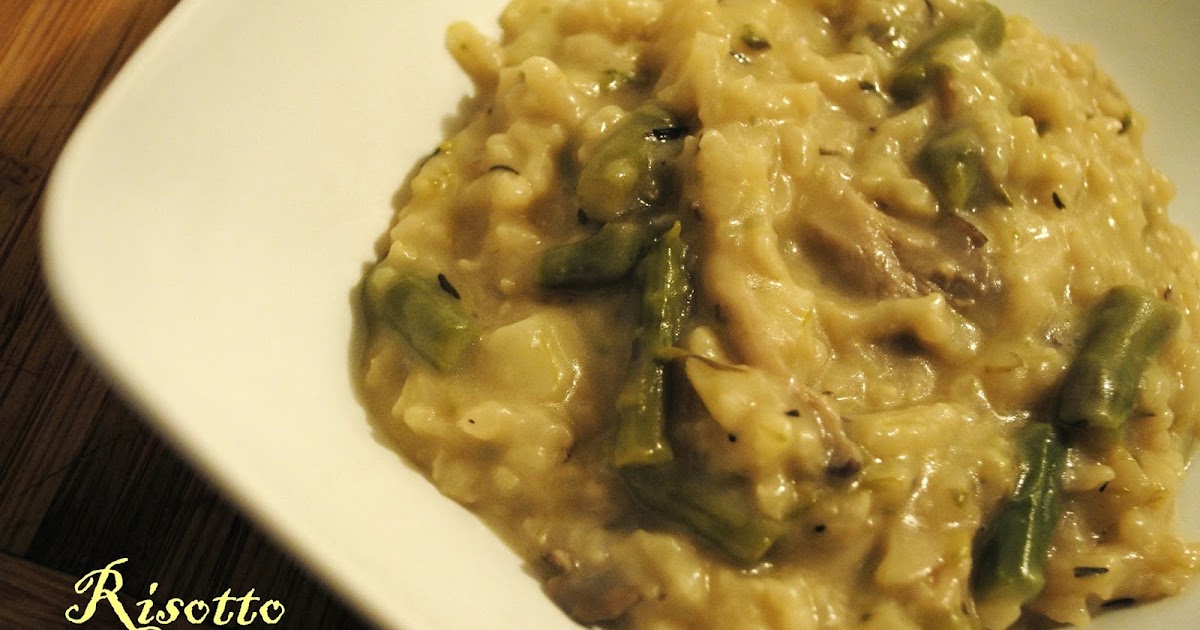 LeekAsparagusOyster Mushroom Risotto