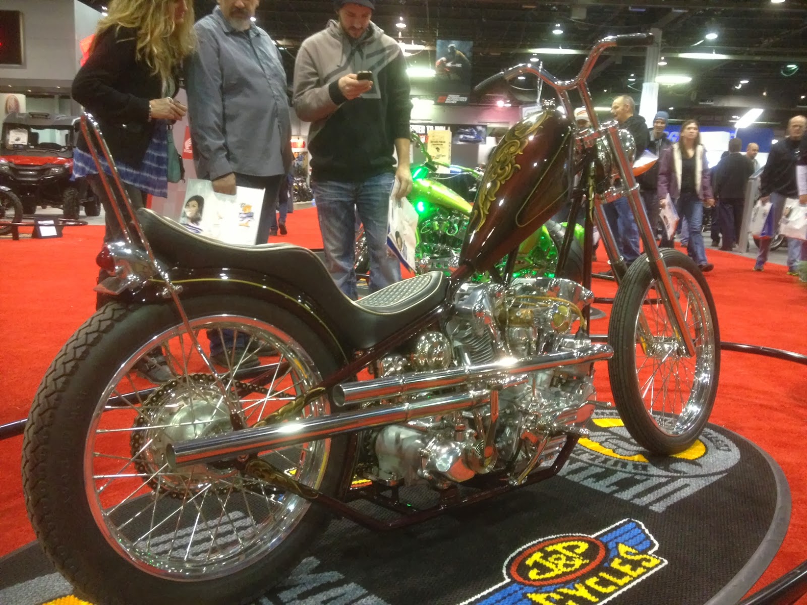 IMS Chicago Show 2014. Amazing Knucklehead built by Paul at Bare