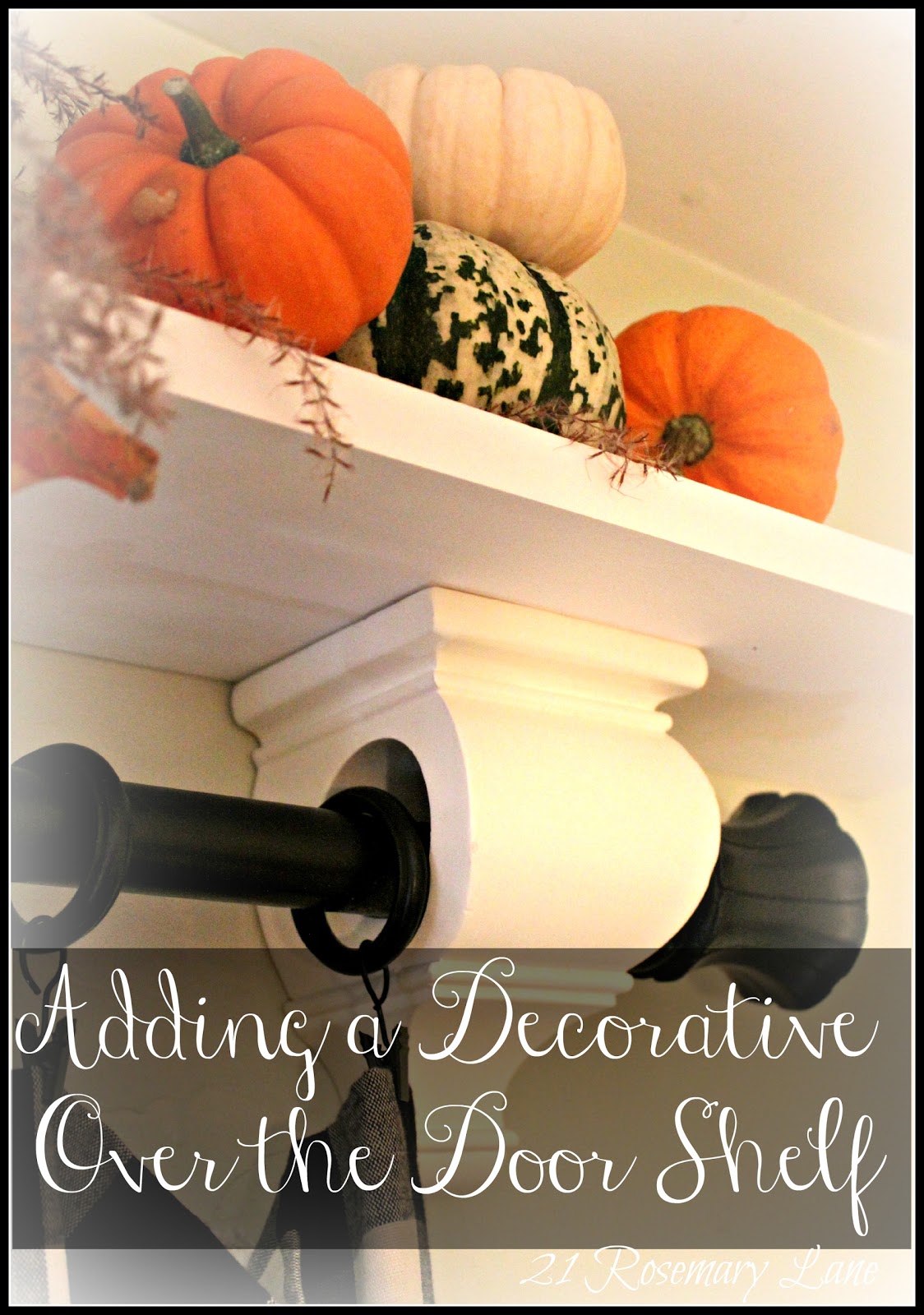 21 Rosemary Lane Easy Decorative Over The Door Shelf