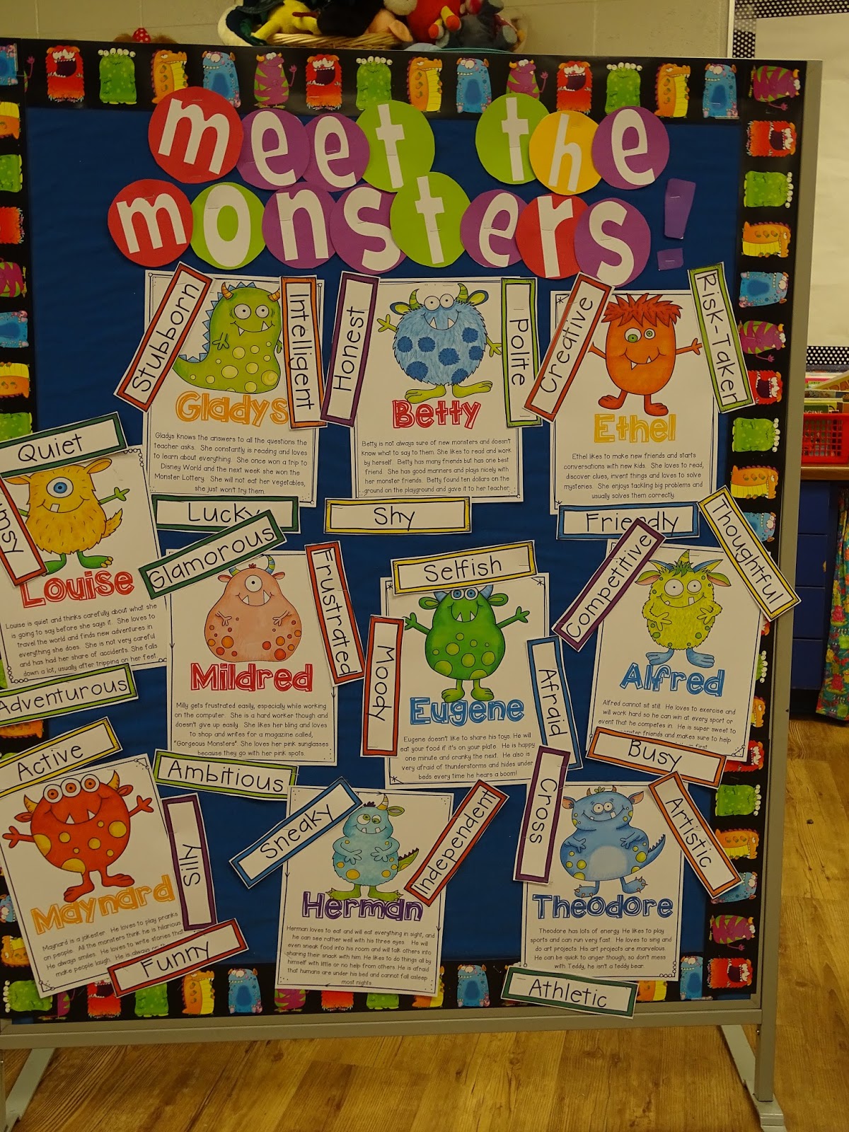 See Jane Teach Multiage Monsters (Learning about Character traits)
