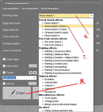using edge intensity in photosketcher using edge intensity in photosketcher
