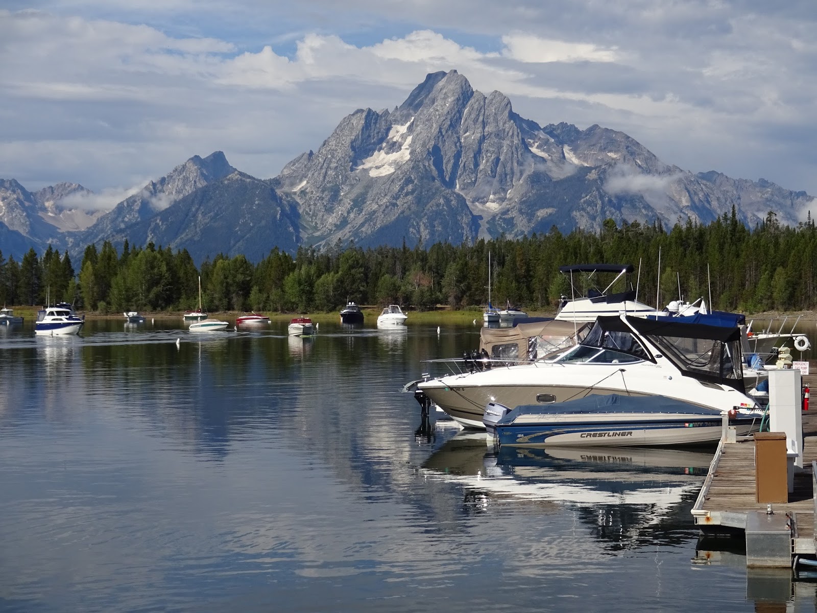 Boating Jackson Lake, Grand Tetons