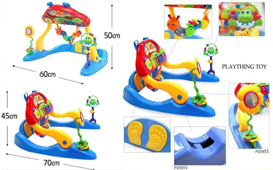 Bunyamin's Toy Co. Multifunctional Exercise Keyboard and Gym (with
